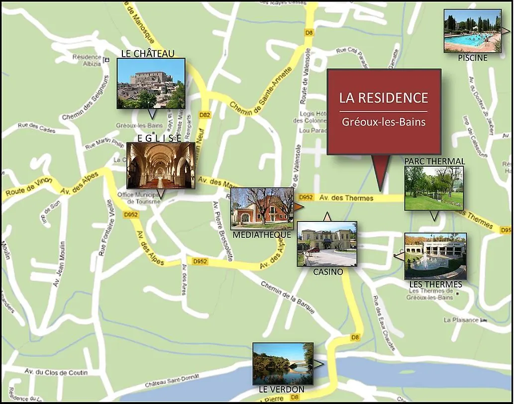 Apartment La Residence - N° 05 - T2 Classe ** Greoux-les-Bains France